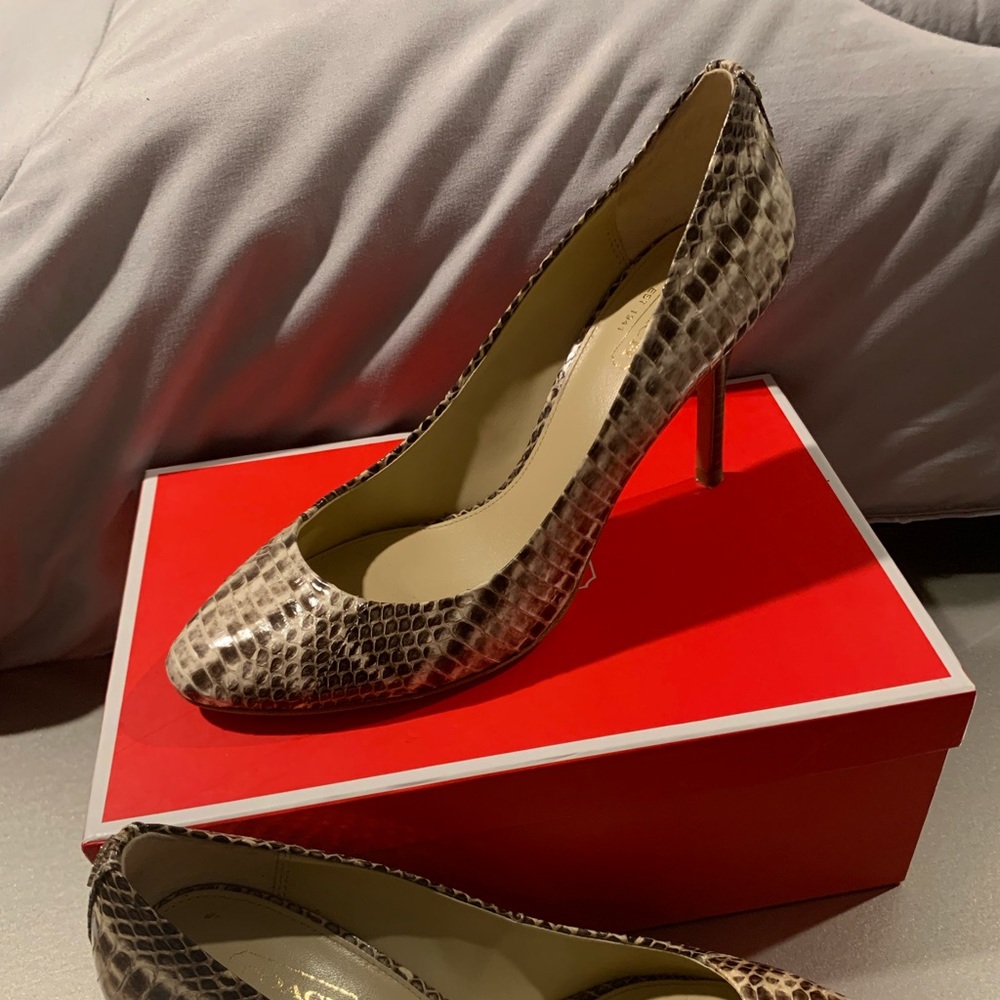Coach Nala Snakeskin Pumps